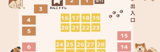 海辺のしっぽマルシェ　MAP公開｜どこから回る？